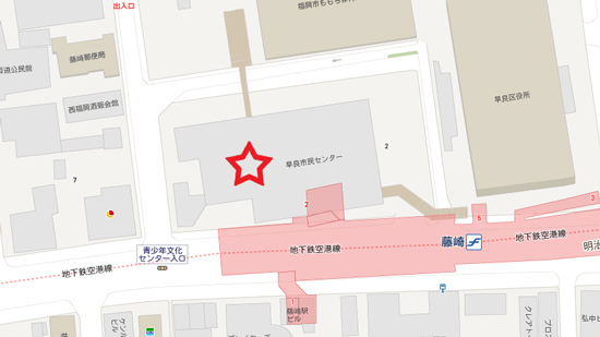 藤崎のバス停地図